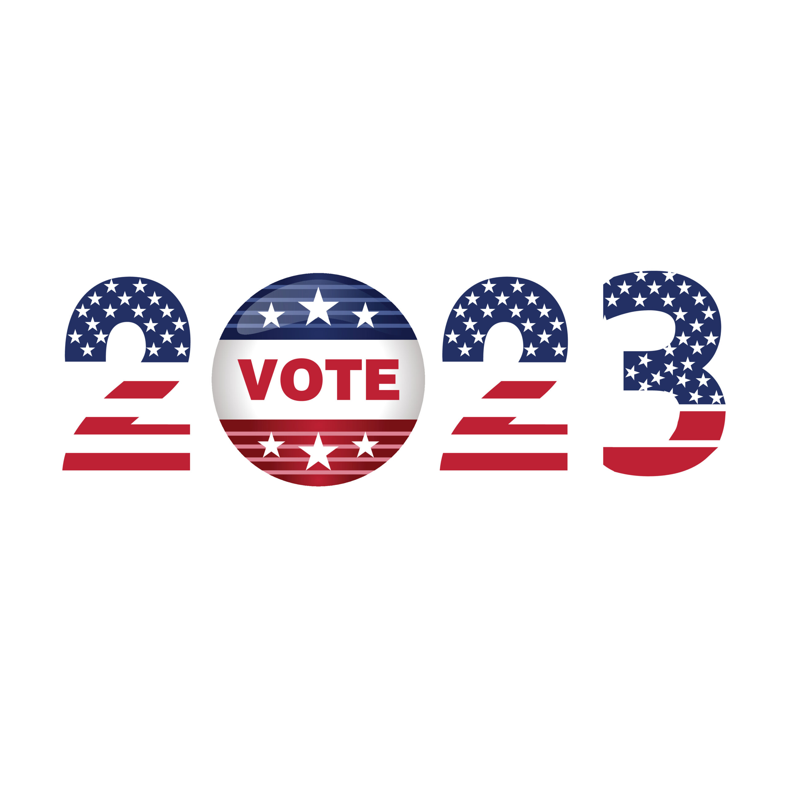 United States of America Election Day Vote 2023 in USA, banner d